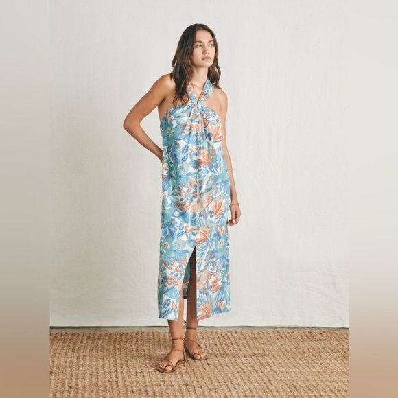 New FAHERTY Bay Twist Dress in Paradise Blossom Floral Size S - Picture 6 of 14